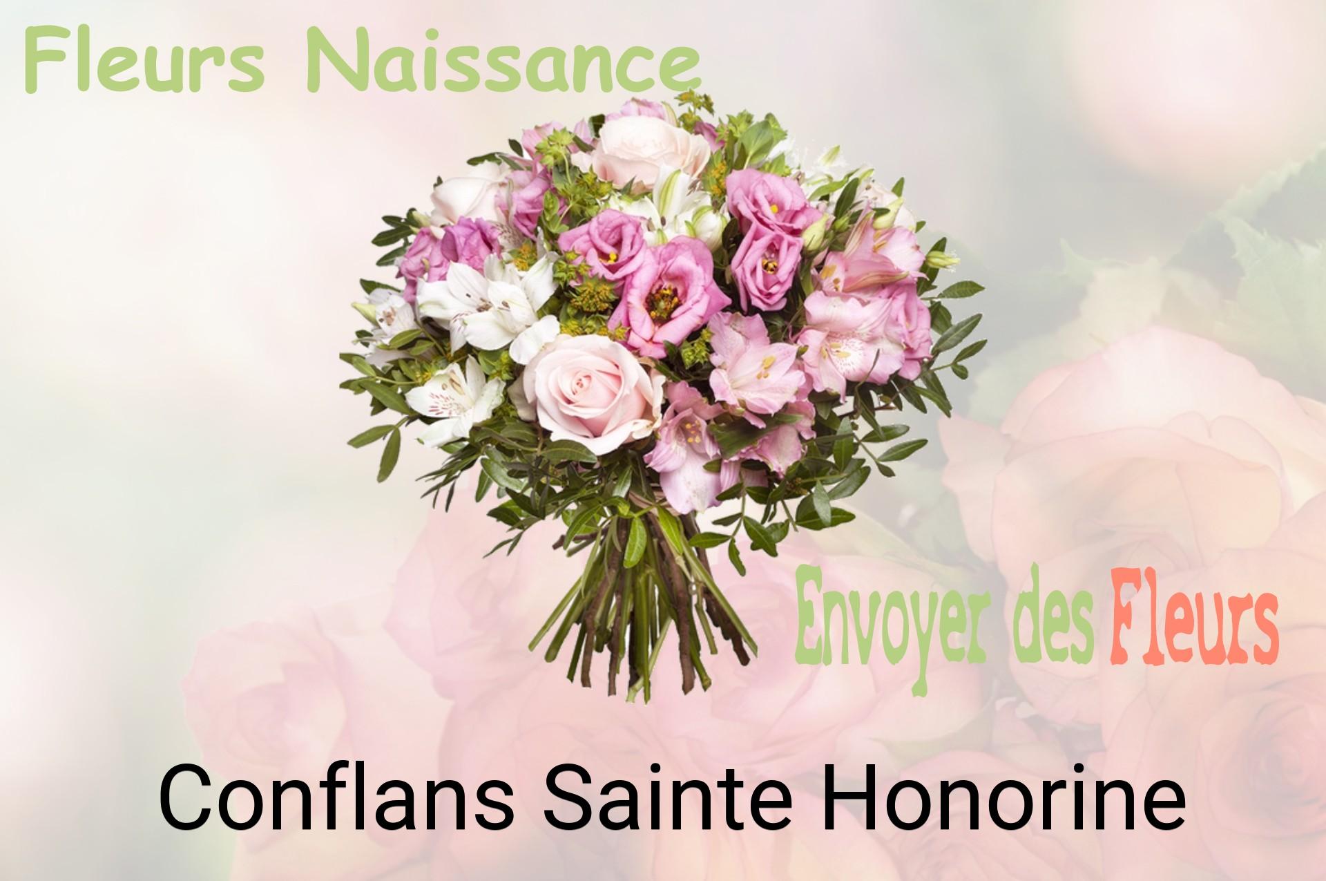 Bouquet de fleurs de naissance livré à Conflans-Sainte-Honorine