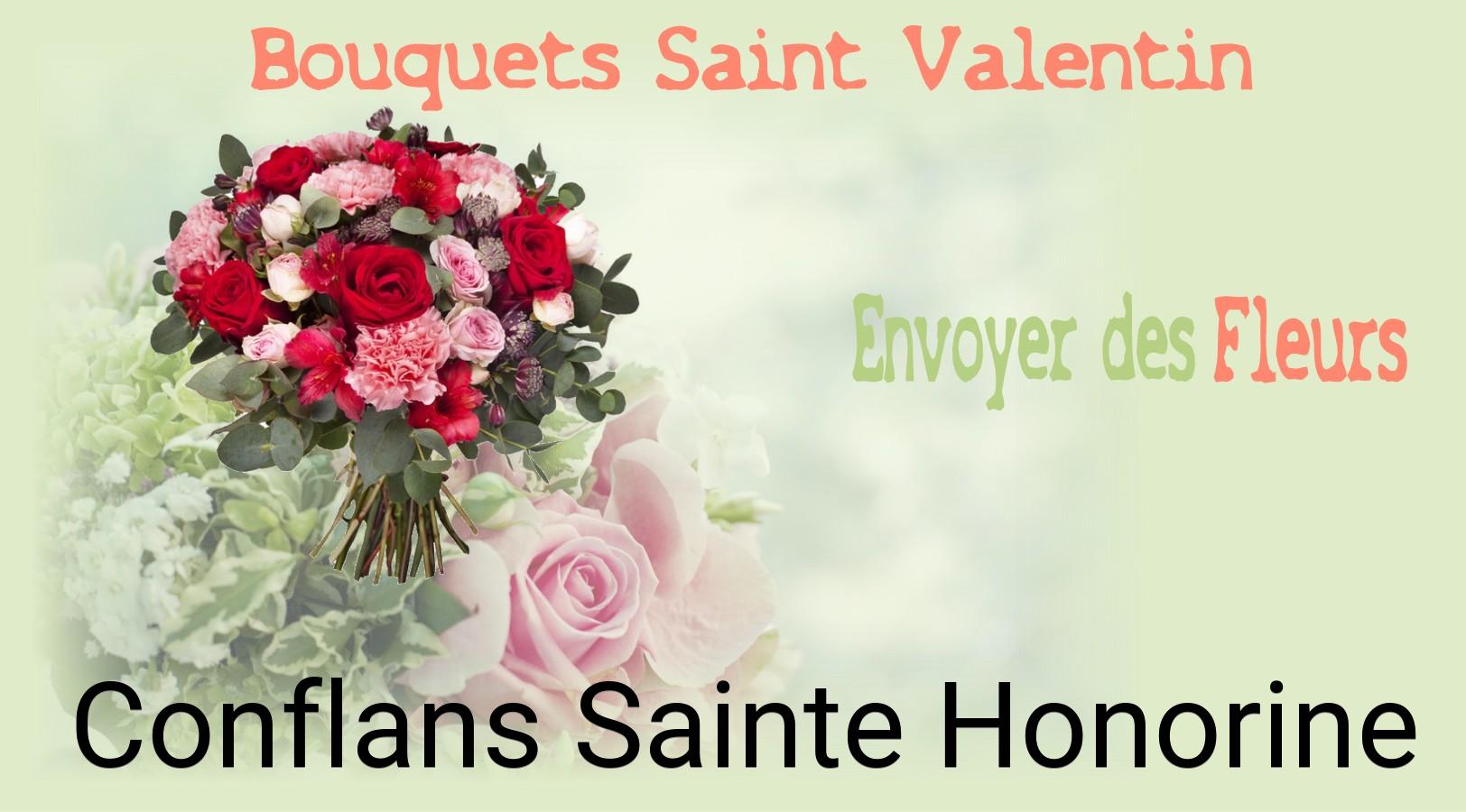 Roses de Saint-Valentin livrées à Conflans-Sainte-Honorine